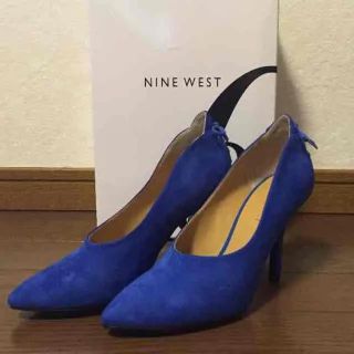 ナインウエスト(NINE WEST)の新品未使用 nine west    パンプス ブーティ ブルー 青(ハイヒール/パンプス)