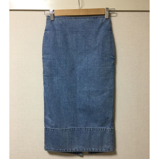 マディソンブルー(MADISONBLUE)のマディソンブルー デニムタイトスカート サイズ00(ひざ丈スカート)