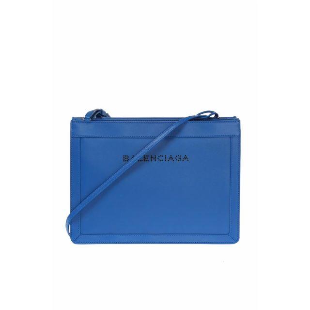 Balenciaga - バレンシアガ　レザーショルダーバッグ　ロイヤルブルー
