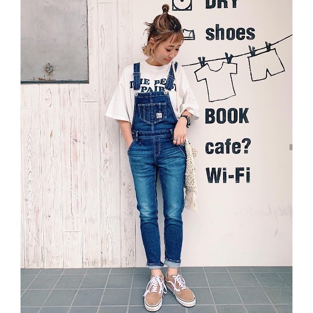RODEO CROWNS WIDE BOWL - Sサイズ BOOST DENIMサロペット さらば平成…特別価格(*；д；)ノ