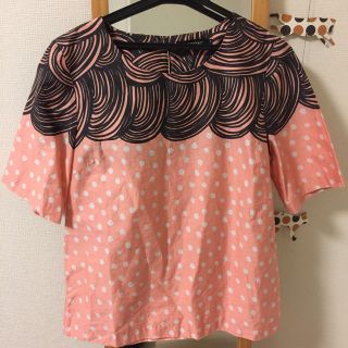 マリメッコ(marimekko)の【marimekko】ピンクのブラウス(シャツ/ブラウス(半袖/袖なし))