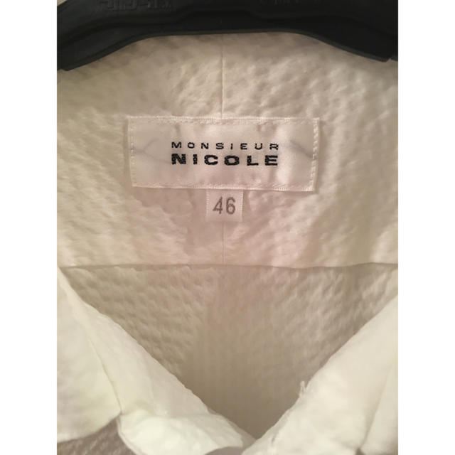 MONSIEUR NICOLE(ムッシュニコル)のニコル シャツ 46 ホワイト メンズのトップス(シャツ)の商品写真