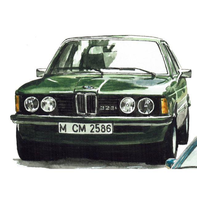GC-1142 BMW323/アルピナ限定版画直筆サイン額装●作家平右ヱ門 2