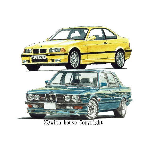 GC-1144 BMW M3/アルピナ限定版画 直筆サイン額装●作家平右ヱ門 1