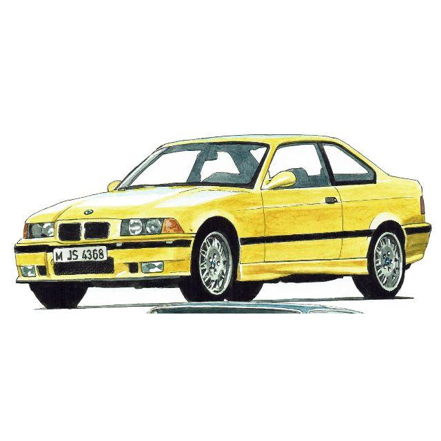 GC-1144 BMW M3/アルピナ限定版画 直筆サイン額装●作家平右ヱ門 2