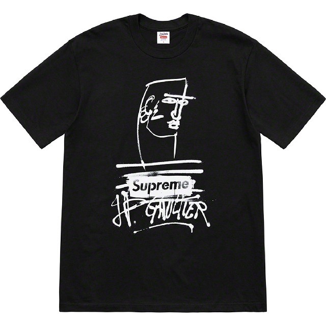 Supreme(シュプリーム)のSサイズ Supreme Jean Paul Gaultier Tee ブラック メンズのトップス(Tシャツ/カットソー(半袖/袖なし))の商品写真