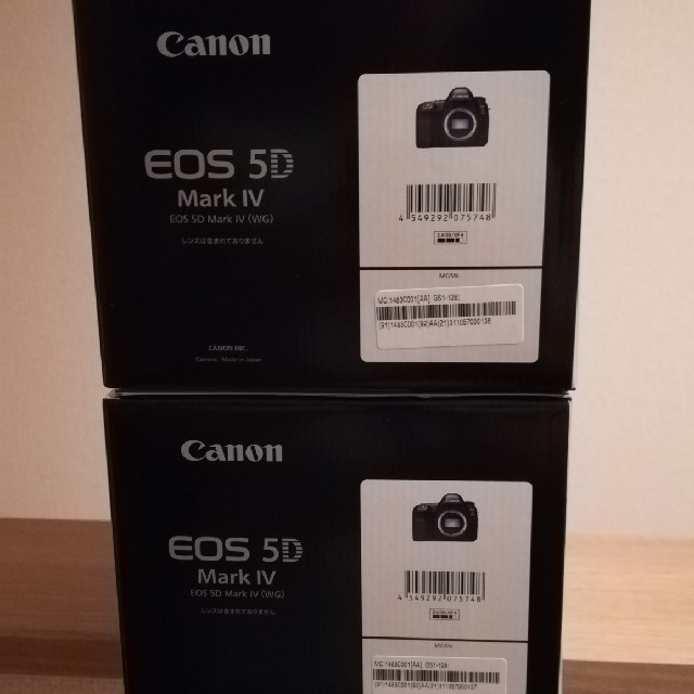 Canon(キヤノン)の新品未使用 canon EOS 5D Mark IV ボディ EOS5DMK4 スマホ/家電/カメラのカメラ(デジタル一眼)の商品写真