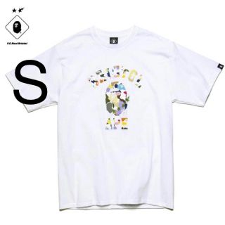 エフシーアールビー(F.C.R.B.)のSサイズ BAPE × fcrb Tシャツ(Tシャツ/カットソー(半袖/袖なし))