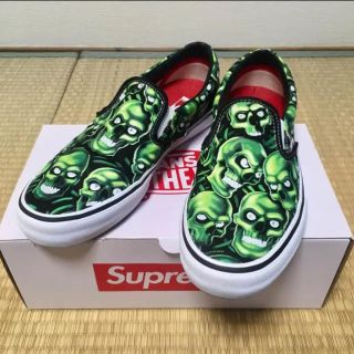 シュプリーム(Supreme)の29cm supreme vans skull pile slip on(スニーカー)