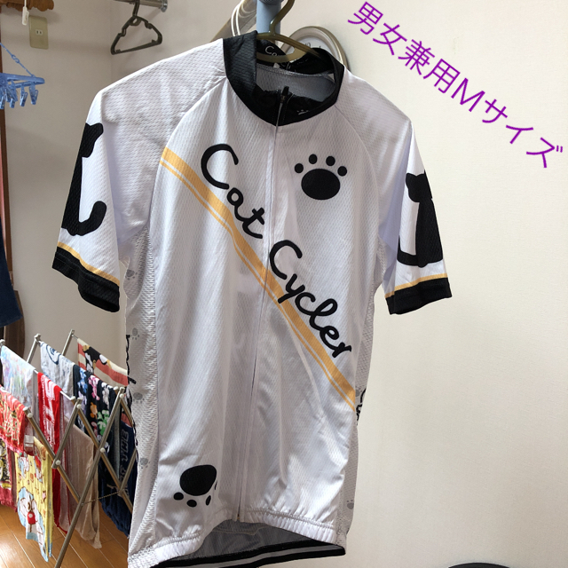 ねこサイクル サイクルジャージ cat cycler 男女兼用Mサイズ 新品 スポーツ/アウトドアの自転車(ウエア)の商品写真