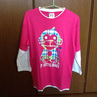 ピンク☆７分丈T-シャツ(Tシャツ(長袖/七分))