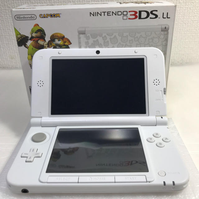 ★極美品‼︎ 3DS LL モンスターハンター4 アイルーホワイト 送料込‼︎ 2