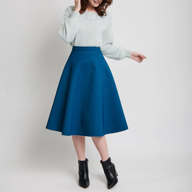 Noela(ノエラ)のNoela リバーシブルボンディングスカート レディースのスカート(ひざ丈スカート)の商品写真