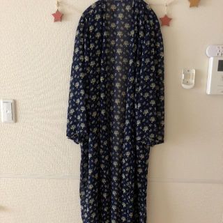 プニュズ(PUNYUS)のプニュズ 花柄シフォンガウン(カーディガン)