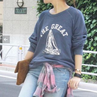 ドゥーズィエムクラス(DEUXIEME CLASSE)の美品●THE GREAT COLLEGE SWEAT●(トレーナー/スウェット)