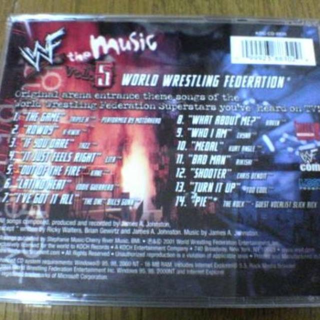 プロレスCD「WWF THE MUSIC Vol.5」★ エンタメ/ホビーのCD(その他)の商品写真