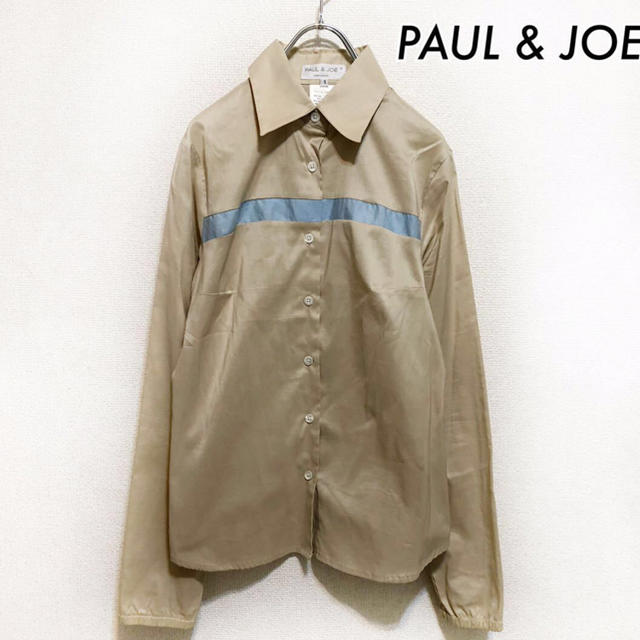 PAUL & JOE(ポールアンドジョー)のPAUL&JOE ポール&ジョー★前切替デザイン 長袖シャツ ブラウス  レディースのトップス(シャツ/ブラウス(長袖/七分))の商品写真