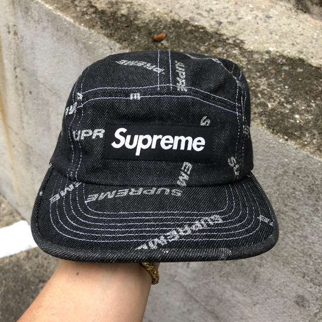 supreme denim logo camp cap 【国産】 7200円 www.gold-and-wood.com