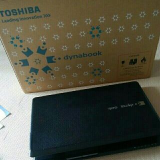 トウシバ(東芝)の東芝dynabookノートパソコン美品HDDなしリモコンとマウス未使用(ノートPC)