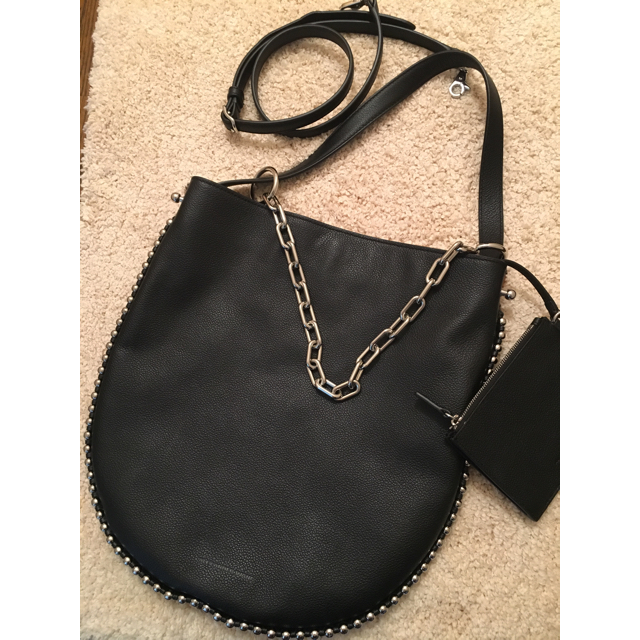 ☆ALEXANDER WANG☆アレキサンダーワン ハラコ鞄 スタッズ☆ 最も ...