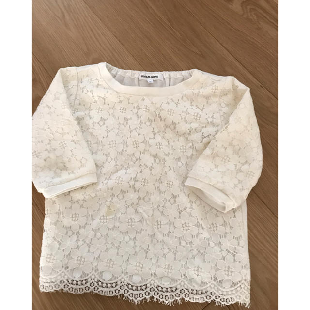 GLOBAL WORK(グローバルワーク)のグローバルワークkids レーストップス キッズ/ベビー/マタニティのキッズ服女の子用(90cm~)(ニット)の商品写真