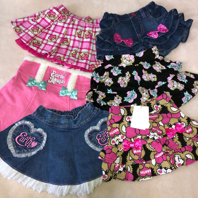 EARTHMAGIC - 110.120㎝♡スカート6点セットの通販 by よっち's shop ...