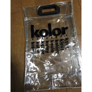 カラー(kolor)のkolor 限定PVCバッグ(トートバッグ)