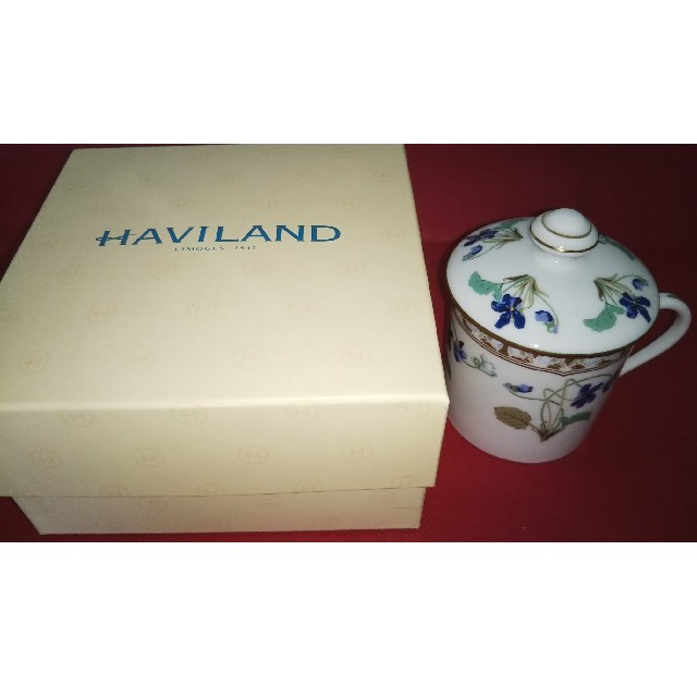 Haviland(アビランド)の新品 アビランド 蓋付きカップ インテリア/住まい/日用品のキッチン/食器(グラス/カップ)の商品写真