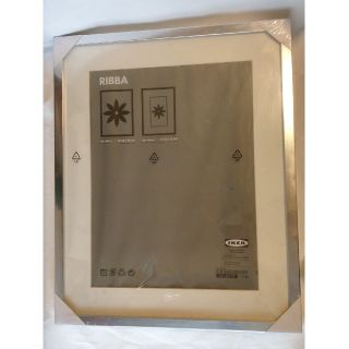 イケア(IKEA)の(未開封)IKEA額縁RIBBAフレーム シルバー(絵画額縁)