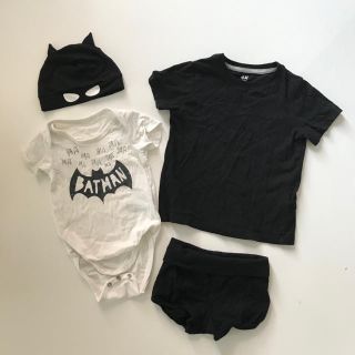 エイチアンドエム(H&M)のH&M バッドマン ロンパース 4点セット(ロンパース)