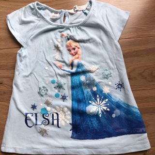 エイチアンドエム(H&M)のH&M アナと雪の女王 エルサ Tシャツ 120 ディズニー プリンセス(Tシャツ/カットソー)