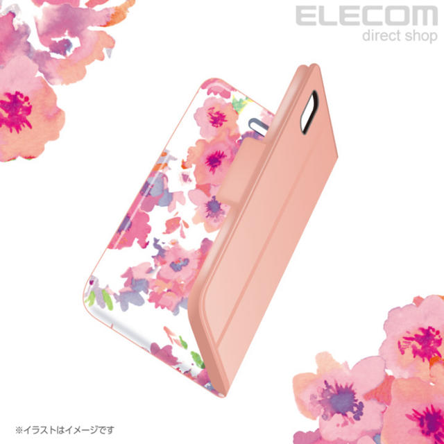 ELECOM(エレコム)のiPhone XR 手帳型ケース Ultra Slim 花柄 スマホ/家電/カメラのスマホアクセサリー(iPhoneケース)の商品写真