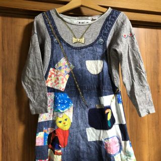 リー(Lee)の☆はなこ様ご専用☆Lee 転写ワンピース  120(ワンピース)