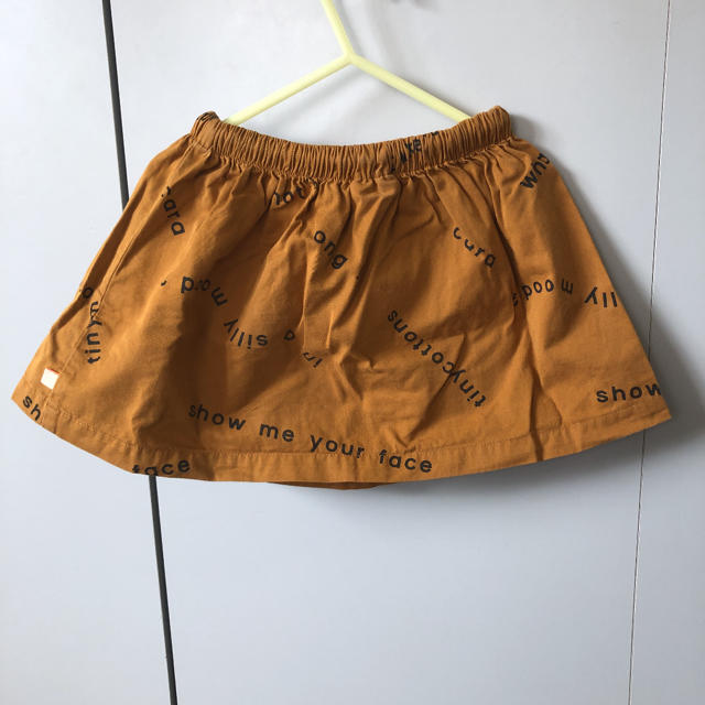 bobo chose(ボボチョース)のtinycottons タイニーコットンズ ロゴスカート ブラウン キッズ/ベビー/マタニティのキッズ服女の子用(90cm~)(スカート)の商品写真