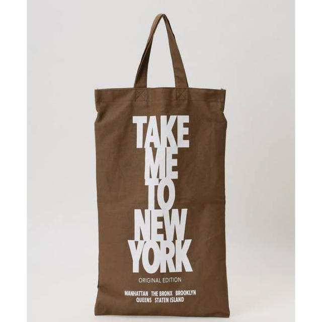 DEUXIEME CLASSE(ドゥーズィエムクラス)のTAKE ME TO NY BAG ブラウン レディースのバッグ(エコバッグ)の商品写真