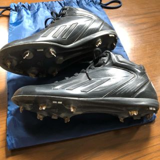 adidas - adidas 野球スパイク 黒 25.5㎝の通販 by ぬのり's shop ... 野球 スパイク アディダス 25.5cm