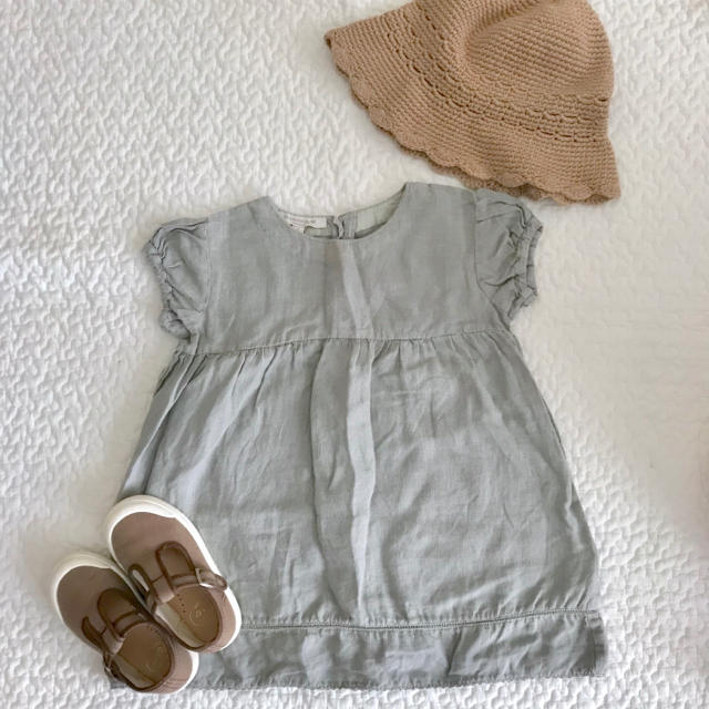 Caramel baby&child (キャラメルベビー&チャイルド)のlinen onepiece キッズ/ベビー/マタニティのキッズ服女の子用(90cm~)(ワンピース)の商品写真