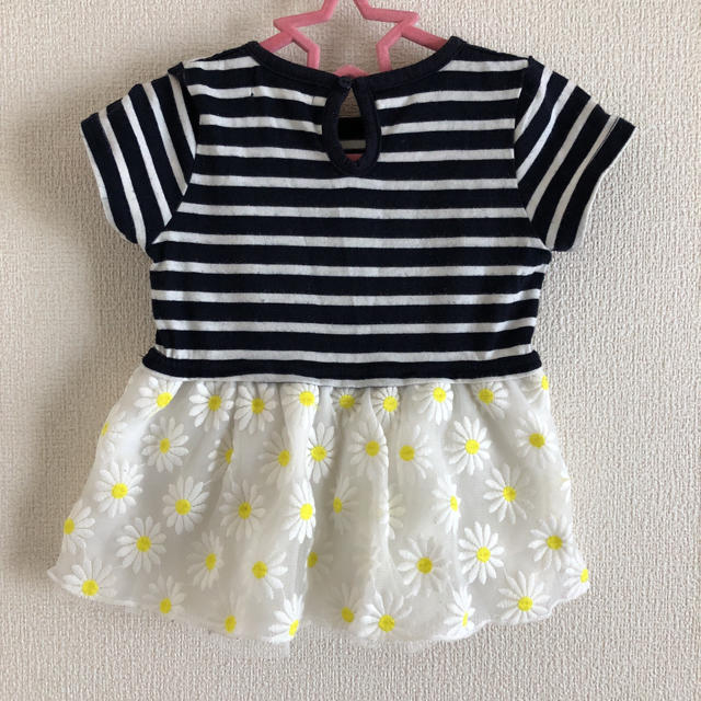 しまむら(シマムラ)のLa Petit Lilly★女の子チュールトップス☆90cm キッズ/ベビー/マタニティのキッズ服女の子用(90cm~)(Tシャツ/カットソー)の商品写真