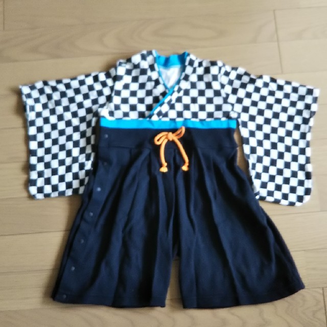 袴ロンパース 80㎝ キッズ/ベビー/マタニティのベビー服(~85cm)(和服/着物)の商品写真