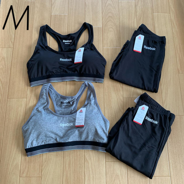 Reebok(リーボック)の新品 タグ付✧︎*。リーボック ハーフトップ  レギンス 4set M スポーツ/アウトドアのトレーニング/エクササイズ(ヨガ)の商品写真