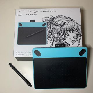 ワコム(Wacom)の【週末限定値下げ】wacom intuos draw(ブルー/Sサイズ)(PC周辺機器)