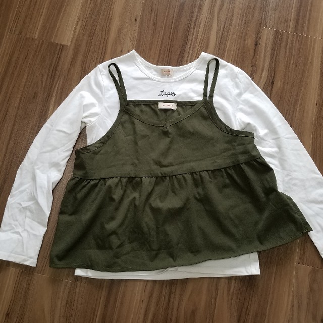 ベルメゾン(ベルメゾン)のベルメゾン　ロンTキャミソールセット　140 キッズ/ベビー/マタニティのキッズ服女の子用(90cm~)(Tシャツ/カットソー)の商品写真