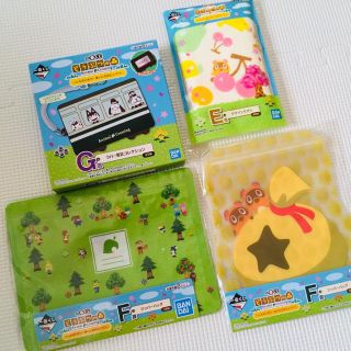 バンダイ(BANDAI)のどうぶつの森 一番くじ 4種セット(キャラクターグッズ)