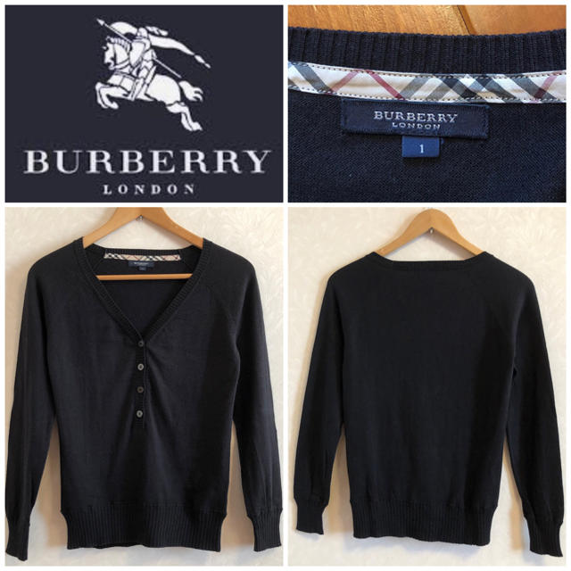 BURBERRY - BURBERRY カシミヤ混合薄手V字がニットの通販 by Shop Away From Shop｜バーバリーならラクマ