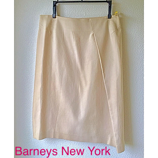 バーニーズニューヨーク(BARNEYS NEW YORK)のバーニーズ ニューヨーク ベージュ ひざ丈 スカート(ひざ丈スカート)