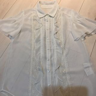 ジルスチュアート(JILLSTUART)のJILL ホワイト ブラウス(シャツ/ブラウス(半袖/袖なし))