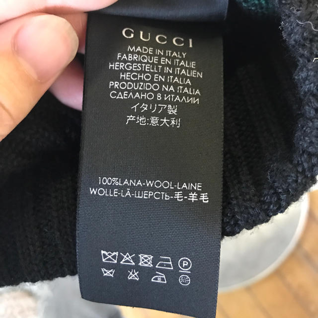 Gucci(グッチ)のgucci ニット帽 シェリーライン メンズの帽子(ニット帽/ビーニー)の商品写真