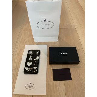 プラダ(PRADA)の新品未使用 PRADA 「サフィアーノ」レザー iphone x カバー(iPhoneケース)