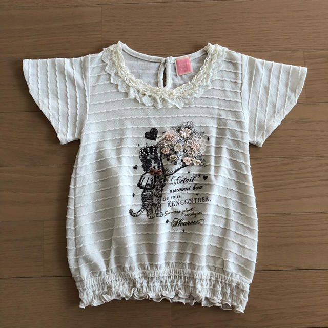 axes femme(アクシーズファム)の美品☆アクシーズファム☆半袖Tシャツ キッズ/ベビー/マタニティのキッズ服女の子用(90cm~)(Tシャツ/カットソー)の商品写真