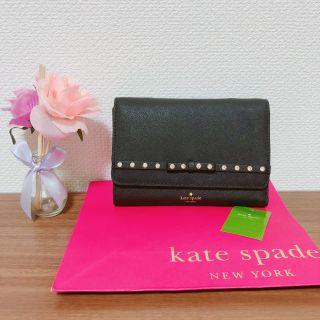 ケイトスペードニューヨーク(kate spade new york)の新品☆kate spade 新作　ショルダー　クラッチ　リボン　ブラック　正規品(ショルダーバッグ)